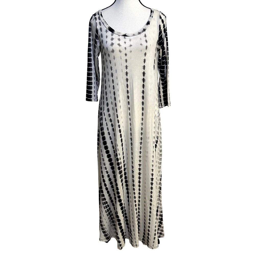 Alembika Maxi Swing Dress Womens 0 US 2 Lagenlook Artsy Boho‎ Whimsigoth Lounge